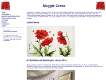 Tablet Screenshot of maggie-cross.co.uk